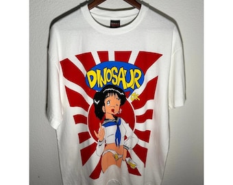 Dinosaur Jr 1992 Anime Vintage Reprint Single Stitch T-shirt Brockum