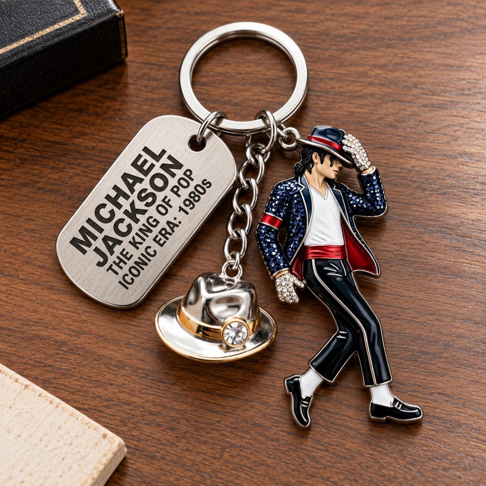 Michael Jackson Keychain - Etsy