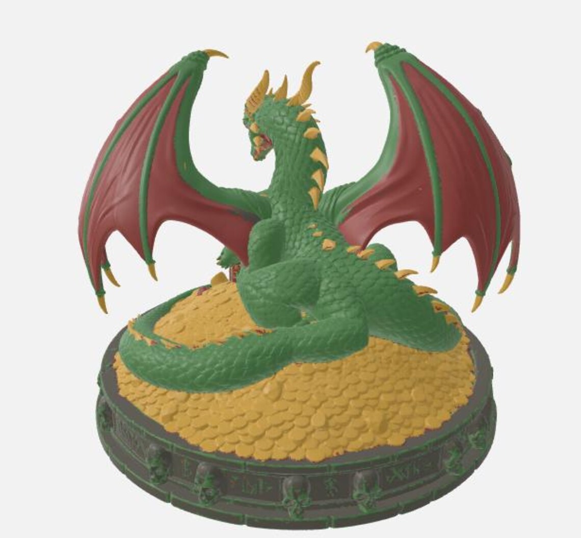 Articulated Dragon STL - 3D Printing Model - Flexi Dragon STL File ...