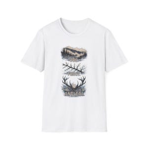 Fog Frost Antlers - Hunting T-Shirt - Winter Deer Hunting Whitetail Graphic Tee immagine 6