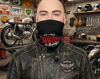 Komin motocyklowy, osłona twarzy motocyklisty, oddychający strój motocyklowy, bez klatki dla motocyklisty