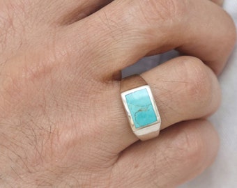 men's navajo turquoise rings