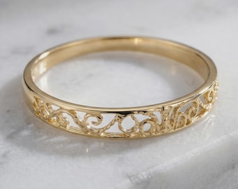 Filigranring Ehering: Handgemachter Marokkanischer Spitzenring