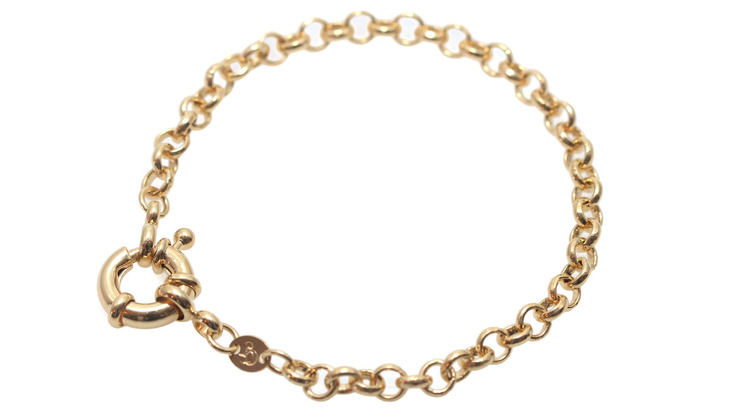 Gold Toggle Clasp Bracelet for Women Simple Gold Bracelet Etsy UK