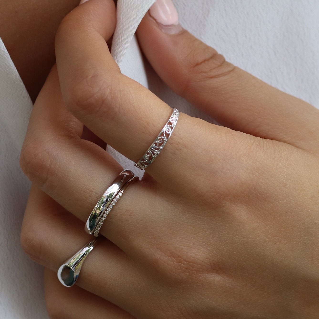 限定価格！14K×シルバー　フィリグリー　リング　指輪　Vogt FUNNY FUNNY公式ストア ファニー フィリグリー リング 指輪 スターリング