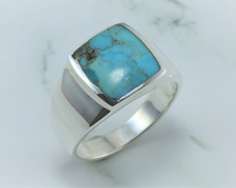 Genuine Square Turquoise Ring, Vintage Sterling Silver Ring, Turquoise Stone Ring, Boho Turquoise Ring, Real Feroza Stone Ring, Navajo Ring - Etsy Genuine Square Turquoise Ring, Vintage Sterling Silver Ring, Turquoise Stone Ring, Boho Turquoise Ring, Real Feroza Stone Ring, Navajo Ring - Etsy