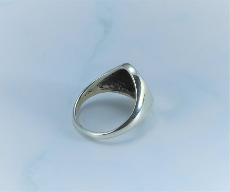 Sterling Silver Oval Ring for Women Wide Oval Bohemian Etsy