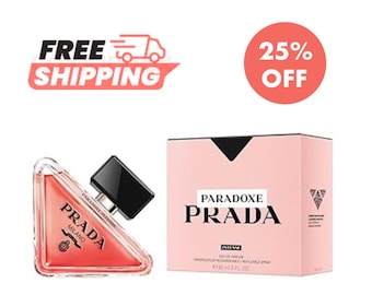 Prada Paradoxe Intense Eau de Parfum 90ml for Women – Long Lasting Floral Amber Perfume in Pink Designer Packaging