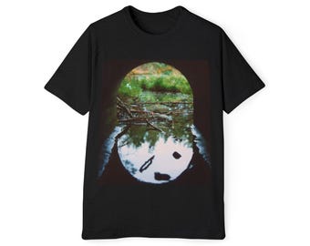 Reflective Pond Photo T-Shirt | Nature Scene, Tunnel Reflection