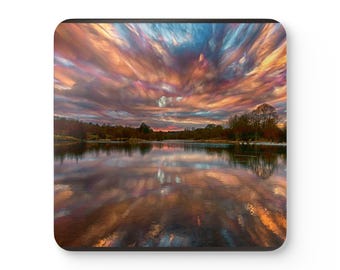 Sunset Lake Reflection Coaster