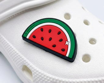 Watermelon Shoe Charm, Free Palestine Clog Accessory, Solidarity Activist Gift, Palestinian Pride PVC Charm, Arab Heritage