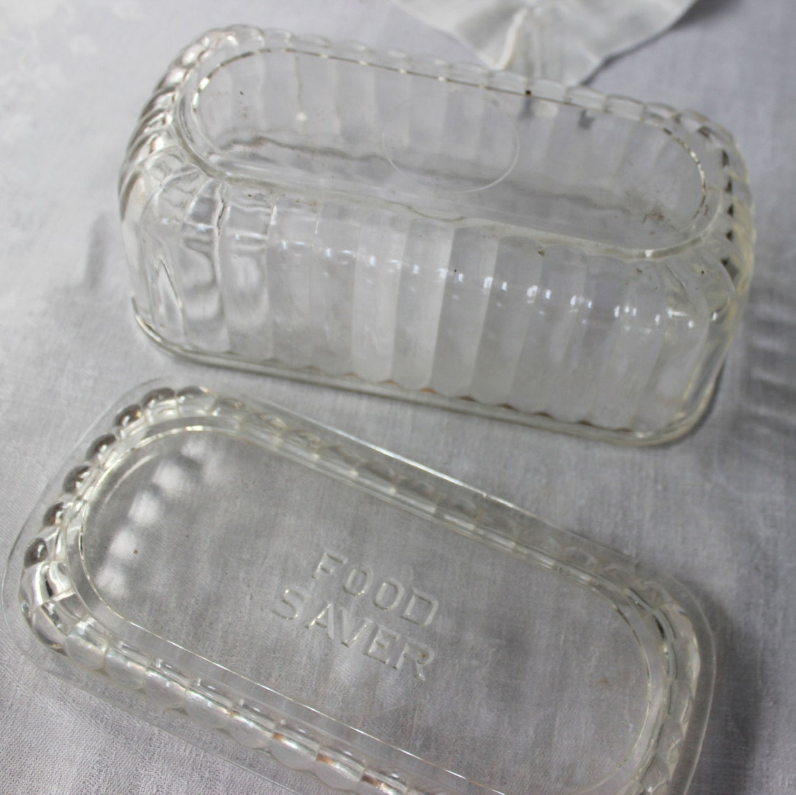 Vintage Food Saver Container Glass Storage Pyrex Clear Etsy