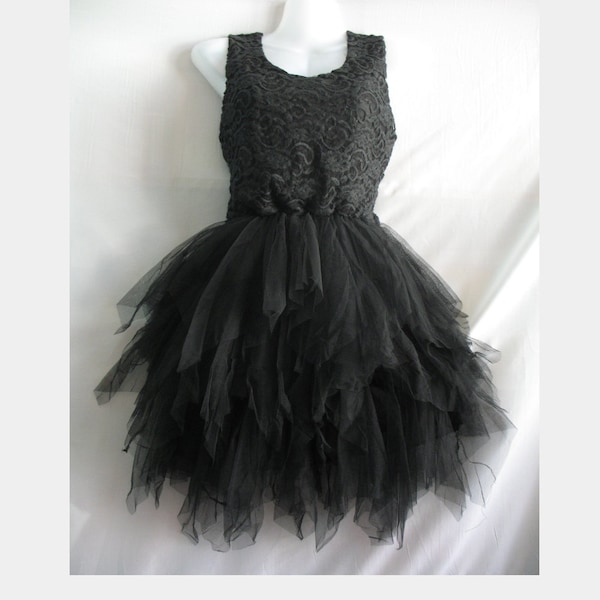 Little Black Dress Lace Dress Party Prom Dress - Sweet Girl Cocktail Dress Hippie Short Dress