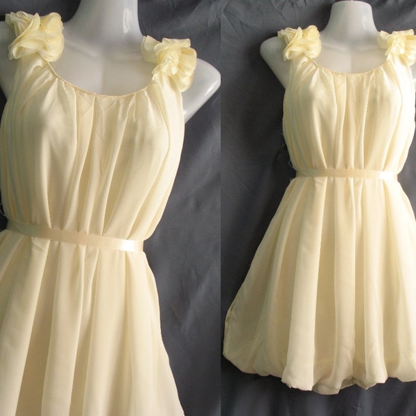 Angle Chiffon Party Dress - Romance Prom Ruffle Cocktail Dress - Sweet Girl Bridesmaid Dress
