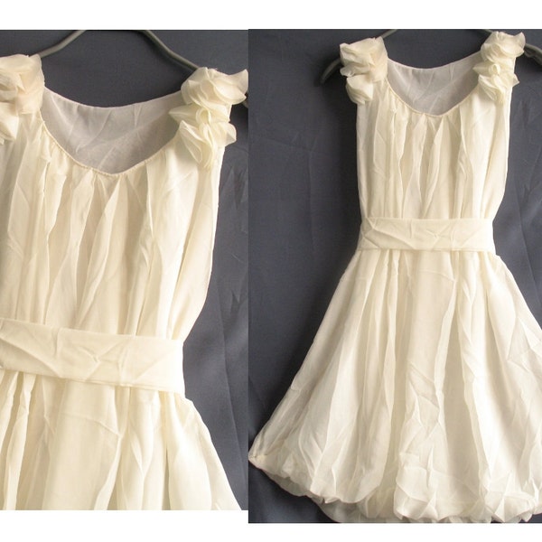 Angle Chiffon Party Dress - Romantic Ruffle Cocktail Dress - Sweet Little Girl Dress