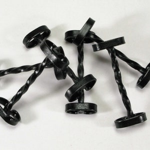 Set of Six French Black Metal Knife Rests, French Knife Rests , Six  Black Metal Contemporary Knife Rests (398)