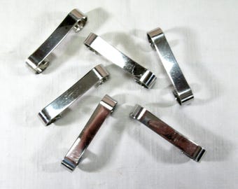 Elegant French Stainless Steel Knife Rests, Set of 6, Rinox Knife Rests