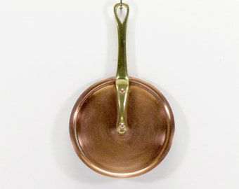 Heavy Antique French Copper Pan Lid, 5"  -   12.5 cm Copper Pan Lid,  Old Copper Pan Lid, Pan Lids, Copper Pan Lids (357)