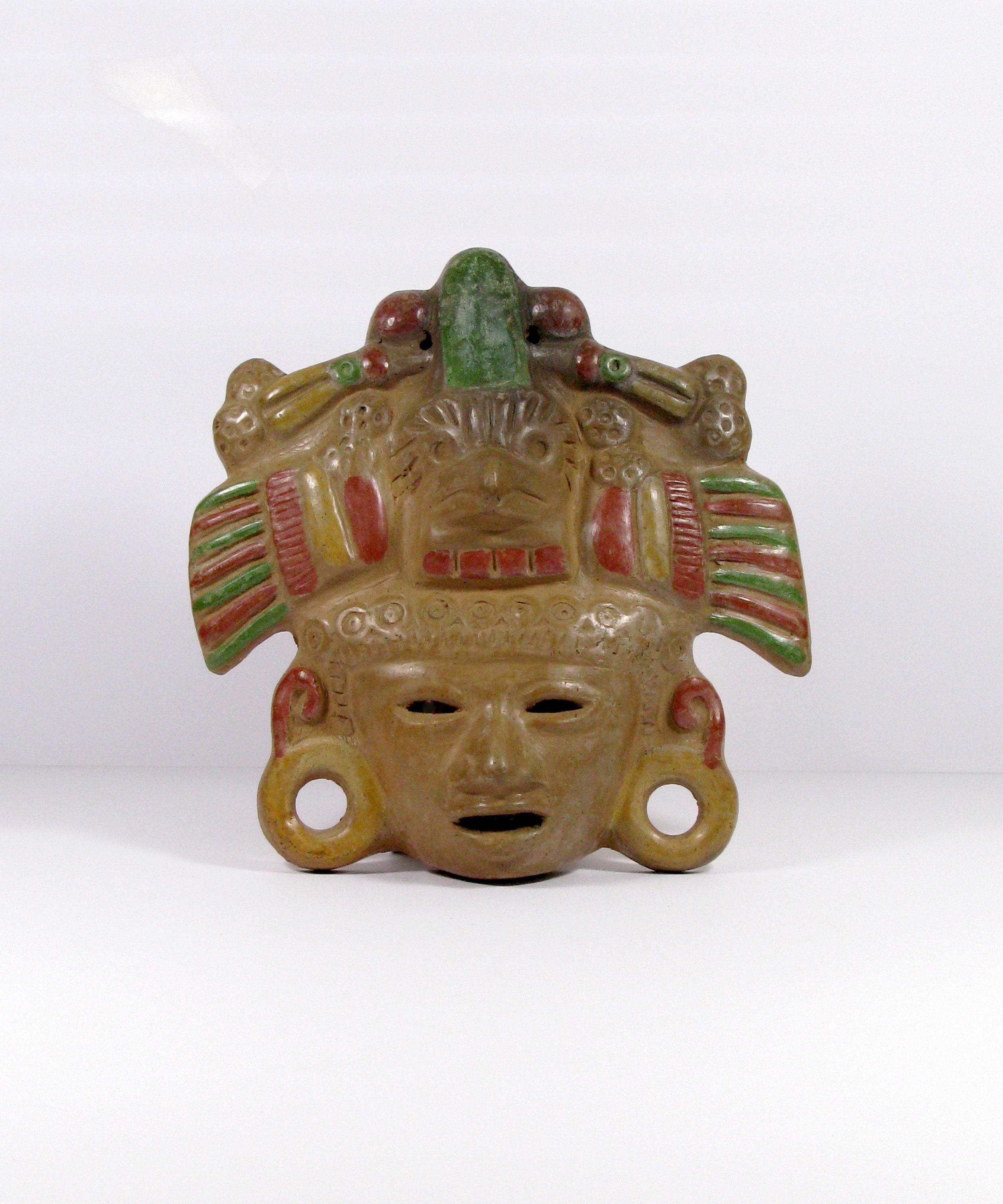 Azteken Adler Krieger Maske Azteken Terrakotta Hangen Etsy