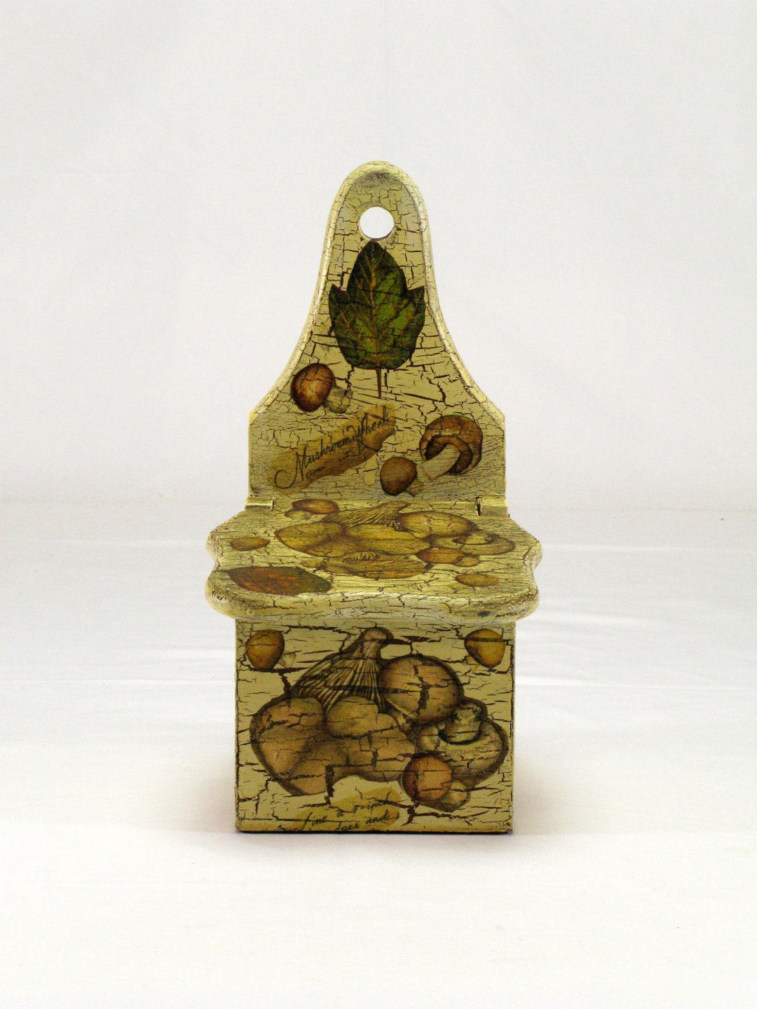 Large Vintage French Wooden Salt Box Wooden Salt Box French Salt Box