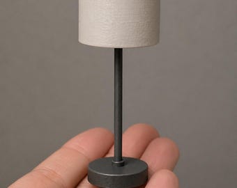 1:12 Minimal Lamp STL | Modern Lighting 3D Print Model | Table Lamp Miniature | Dollhouse Decor | Resin STL