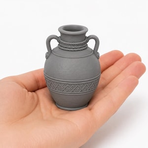 Jarra de agua del desierto 1:12 STL / Ánfora / Jarrón árabe en miniatura / Decoración para campamento en el desierto / Resina imprimible STL