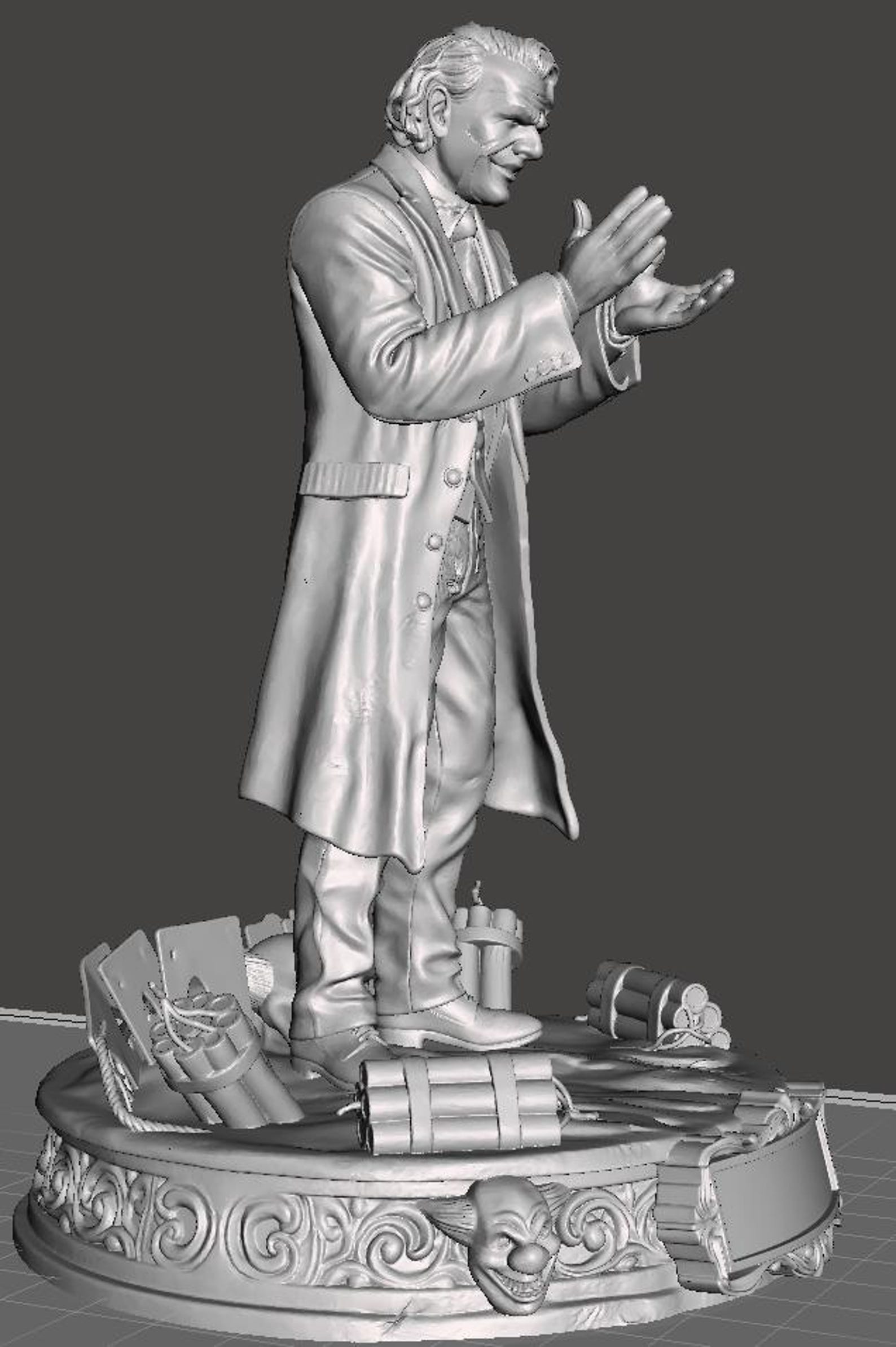 Heath Ledger Joker Clapping Scene 3D STL File – Dark Knight Villain ...