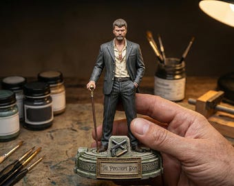 Pinstripe Don Mob Boss Figure STL – Runic Mafia Base Miniature (High Detail)