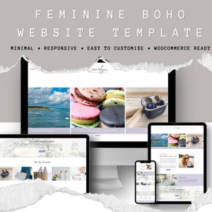 Boho WordPress Theme - Website Template für Coaches & Personal Brands