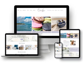 Boho Feminine WordPress Theme | Minimal Personal Brand Website Design (Digital Download)