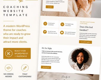 WordPress Theme for Coaches – Minimal Website Template for Coaching Businesses
