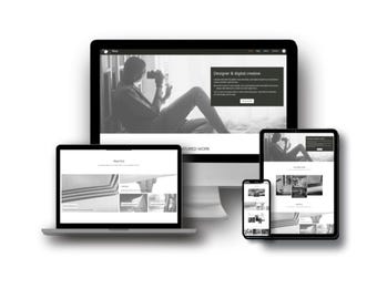 Plantilla minimalista para sitio web de fotografía en WordPress / Tema limpio para portafolio (compatible con Kadence)