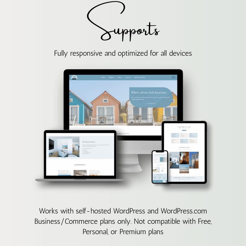 Tema de WordPress para alquileres vacacionales / Diseño de sitio web de reservas estilo Airbnb (Descarga digital) imagen 5