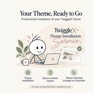 WordPress-Theme-Installationsservice | Kadence-Theme-Einrichtung | Demo-Import | TwiggleX