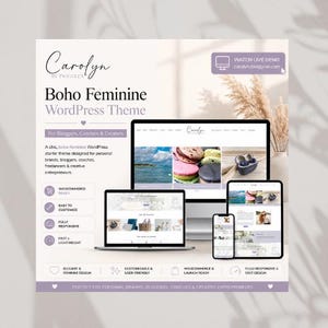 Tema Boho para WordPress: plantilla web para coaches y marcas personales.