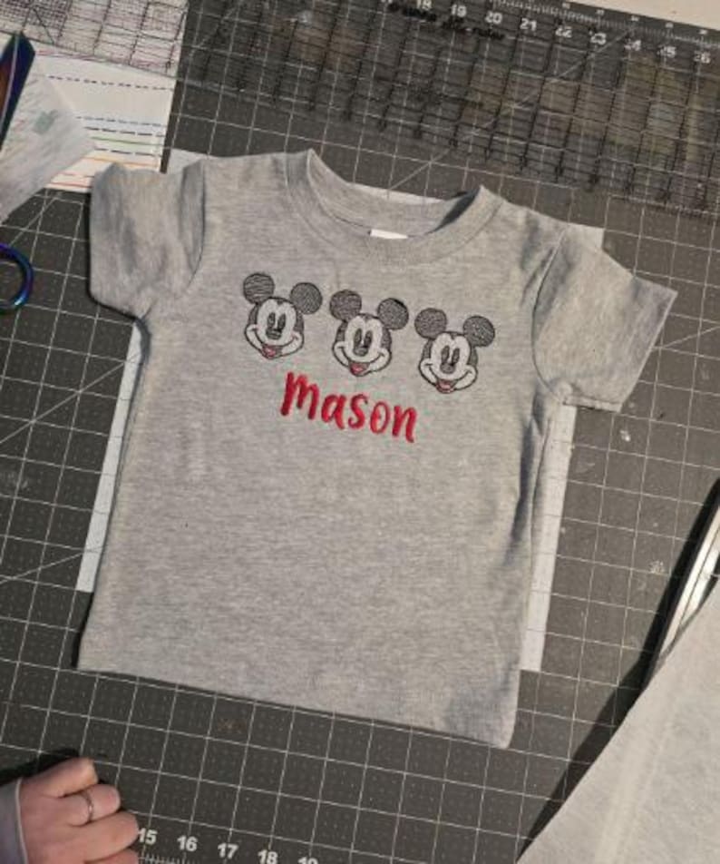 Trio Mouse Thread Mouse Head Trio Sketch Fill, Light Fill, Quick Stitch Embroidery ...