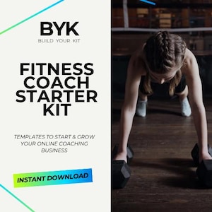 Fitness Coach Starter Kit | Client Forms, Workout Meal Planners (Digital Download)