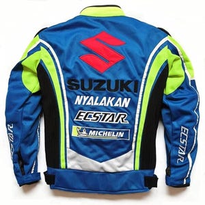 Chaqueta de moto de carreras Suzuki GSXR, tejido de malla, chaqueta de verano para montar en moto. Equipamiento para motoristas. imagen 2