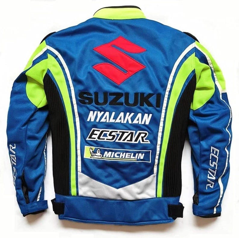 Chaqueta de moto de carreras Suzuki GSXR, tejido de malla, chaqueta de verano para montar en moto. Equipamiento para motoristas. imagen 2