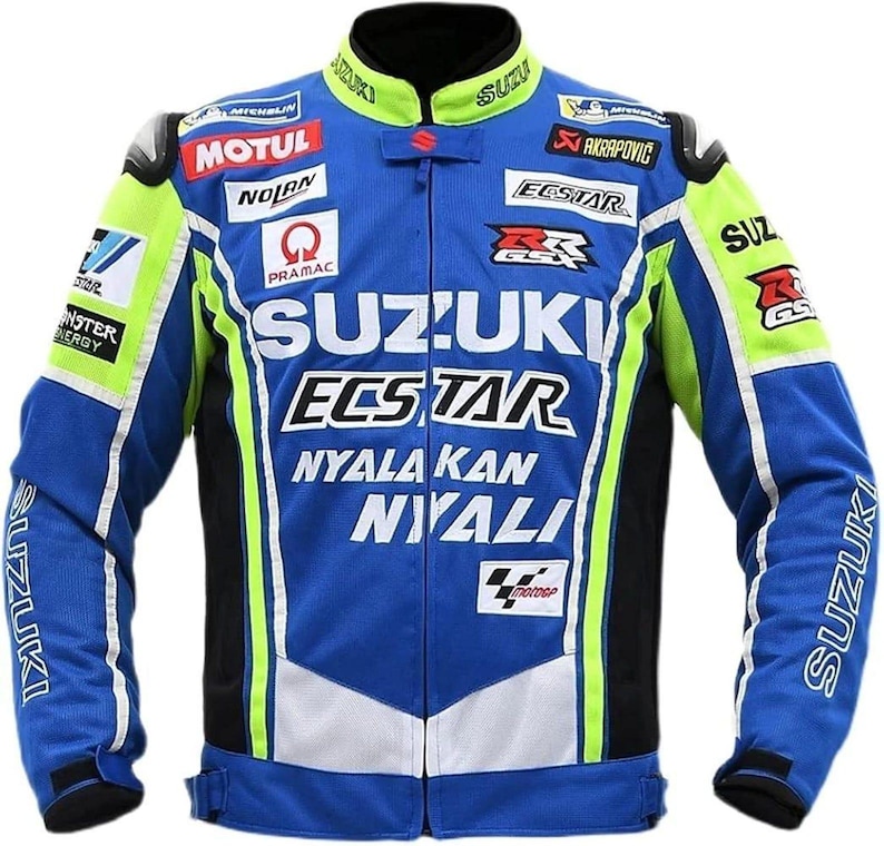 Chaqueta de moto de carreras Suzuki GSXR, tejido de malla, chaqueta de verano para montar en moto. Equipamiento para motoristas. imagen 1