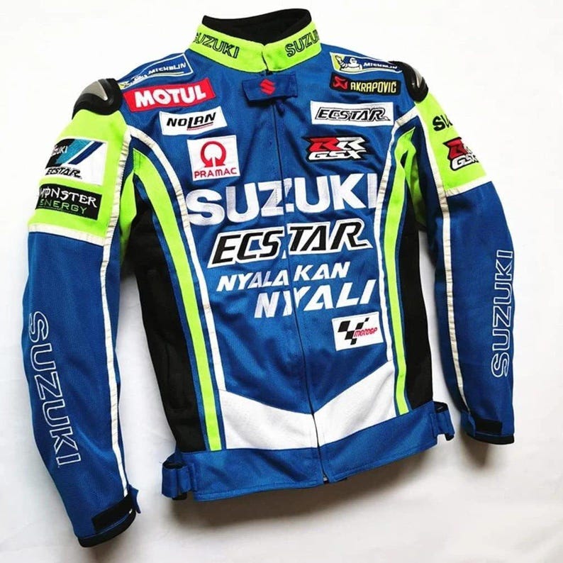 Chaqueta de moto de carreras Suzuki GSXR, tejido de malla, chaqueta de verano para montar en moto. Equipamiento para motoristas. imagen 3