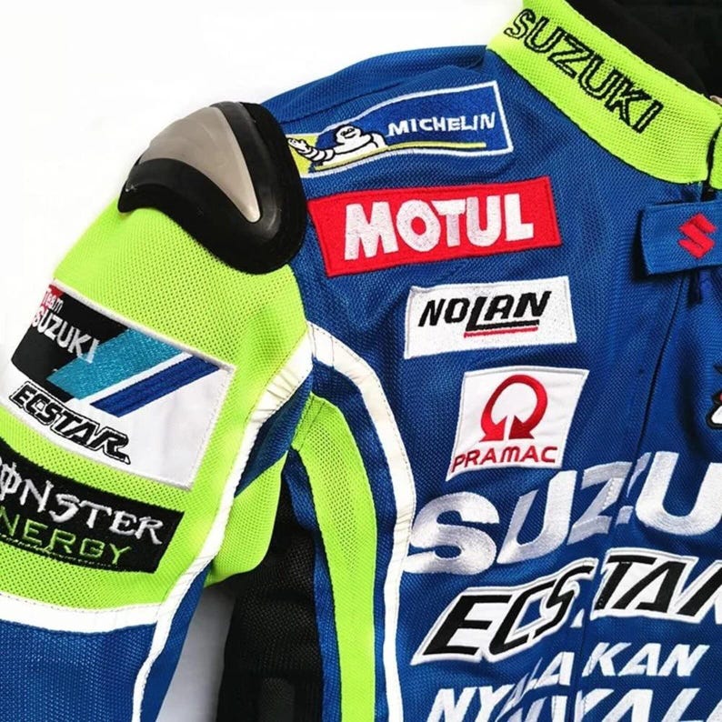 Chaqueta de moto de carreras Suzuki GSXR, tejido de malla, chaqueta de verano para montar en moto. Equipamiento para motoristas. imagen 4