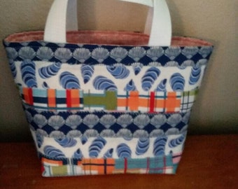 Nautical Striped Tote Bag