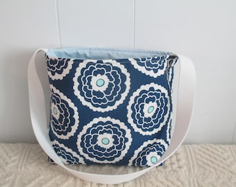 Blue Flower Shoulder Bag