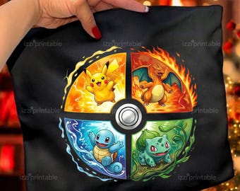 Camiseta de anime de acción PNG / Diseño de sublimación de camisetas con personajes de dibujos animados de anime para niños / Descarga digital PNG