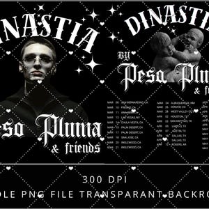Peso Pluma Dinastia PNG-Dateien; Digitaler Download. PNG bereit Druck zum T-Shirt