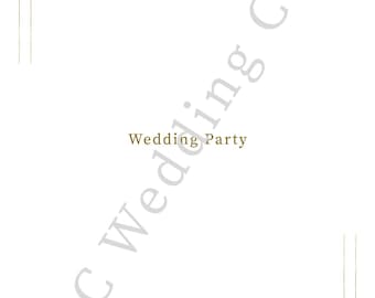 Organizzatore di feste di matrimonio in formato PDF stampabile / Selezione e proposte
