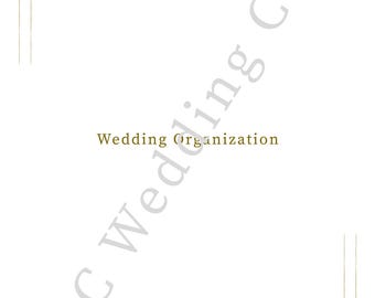 Modello PDF stampabile per l'organizzazione del matrimonio
