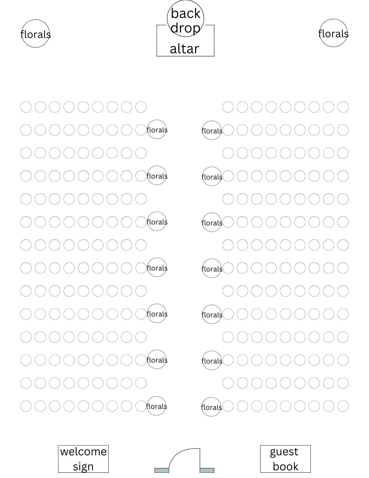 Completion Rites Layout Customizable Ceremony Floor Plan - Etsy