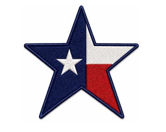 Écusson Texas | écusson brodé étoile solitaire | Patchs USA Veste Chapeau Sac à dos